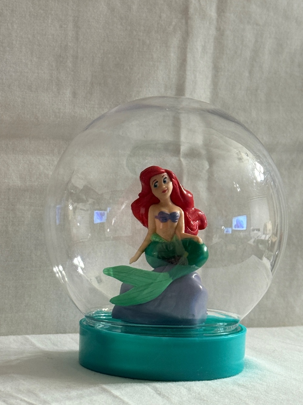 Disney Minnie Mouse & Ariel Snow Globe Pair - Purple & Teal Bases - Picture 3 of 3
